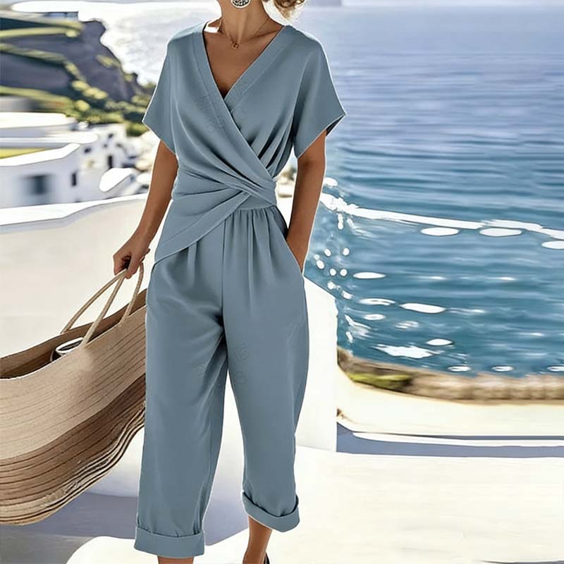 💃 Eleganter V-Ausschnitt & taillierter Schnitt – sofort eine feminine Silhouette!